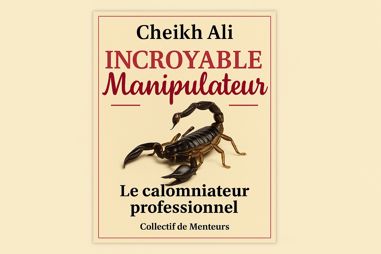 Ali Blabla et la mouche qui tombe dans la boisson...