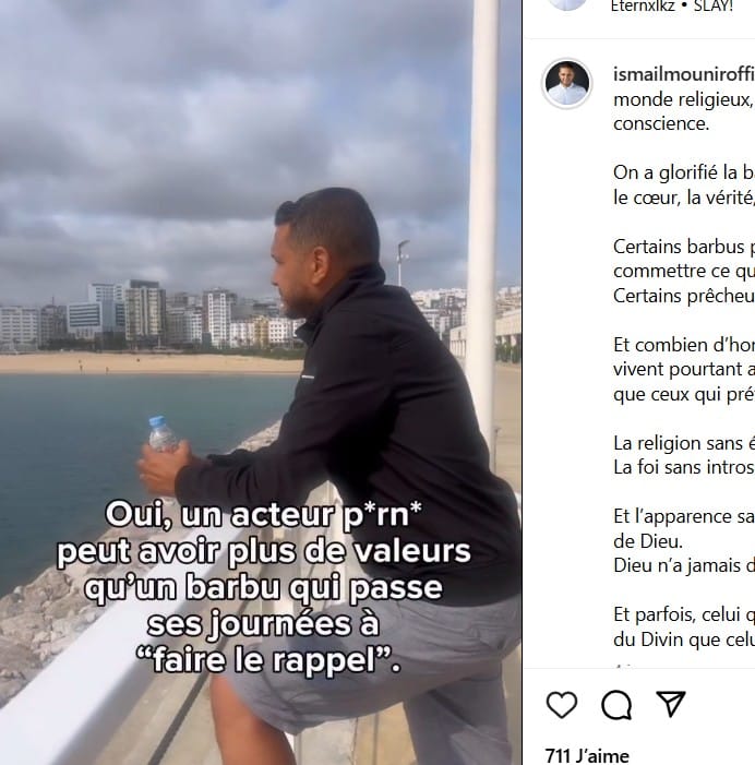 Ismaïl Mounir et l’acteur porno et évoquons la “sincérité” selon le Shaytan