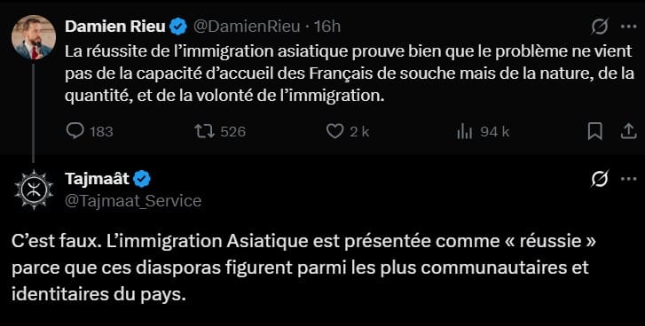 Réfutation : « La réussite de l’immigration asiatique » selon Damien Rieu — une affirmation simpliste, décontextualisée et sociologiquement fausse