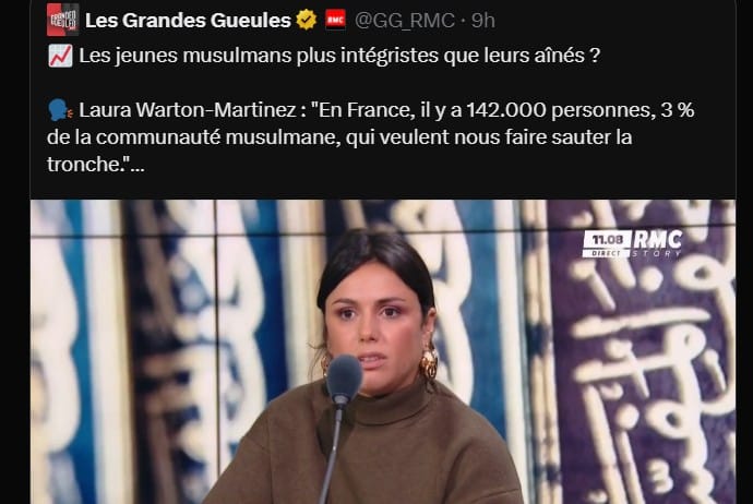 Sur RMC on raconte que 142 000 Musulmans veulent sauter la tronche des français !