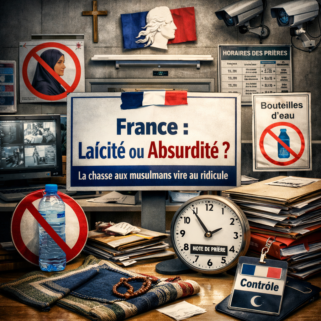 La chasse aux bouteilles d'eau - RATP - France : quand la lutte contre ledit « islamisme » vire au ridicule islamophobe