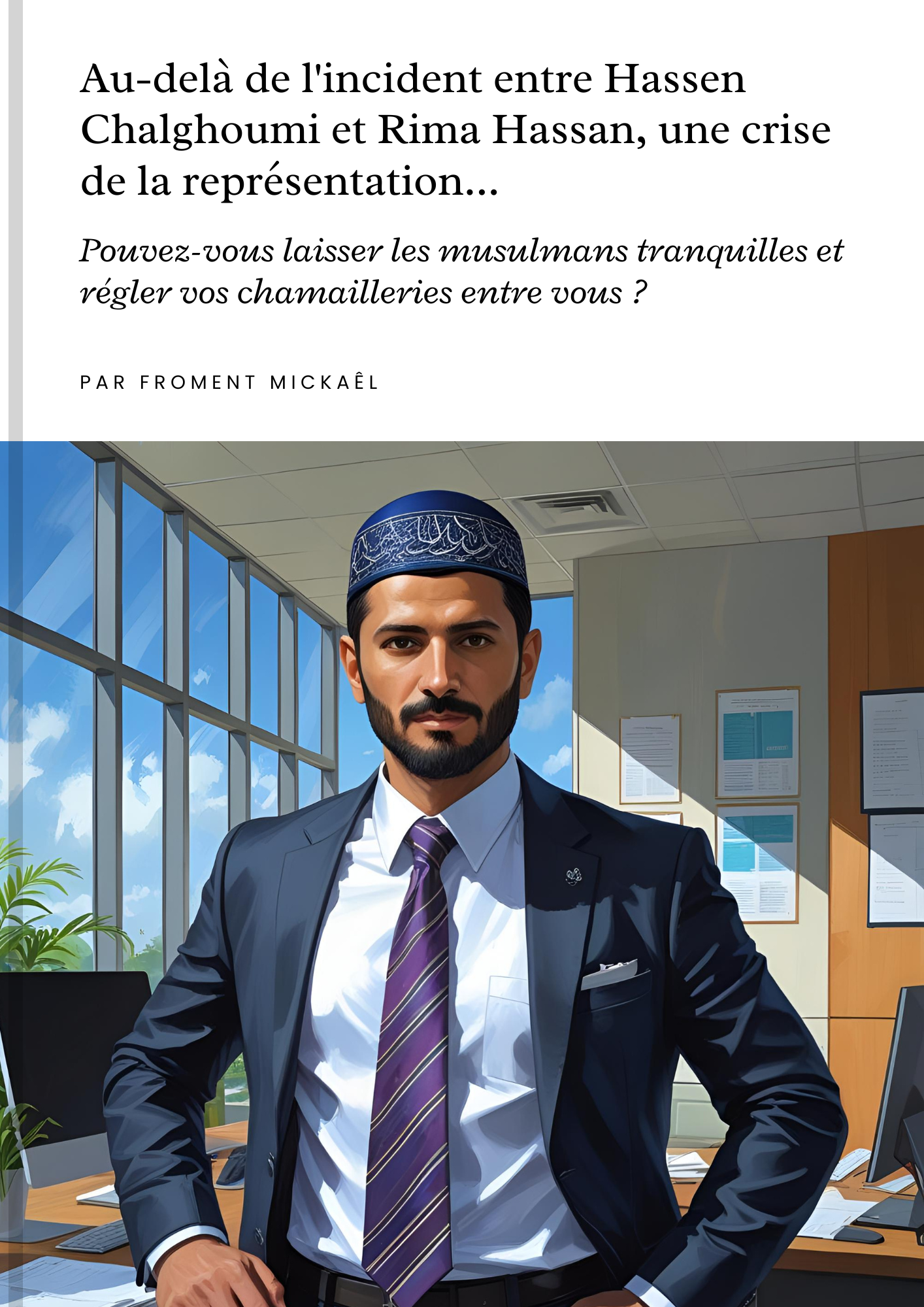La Crise de la Représentativité en France : Une Analyse des "Porte-parole" Musulmans à l'Aune des Principes Islamiques et des Réalités Sociopolitiques